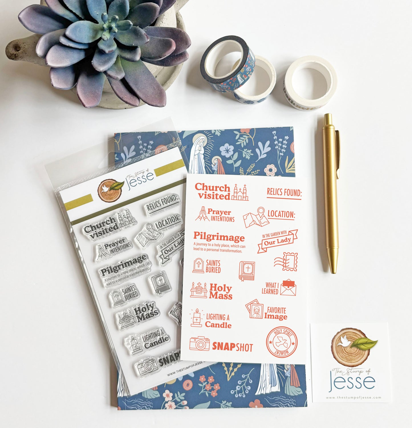 Catholic Pilgrimage Clear Stamp Set