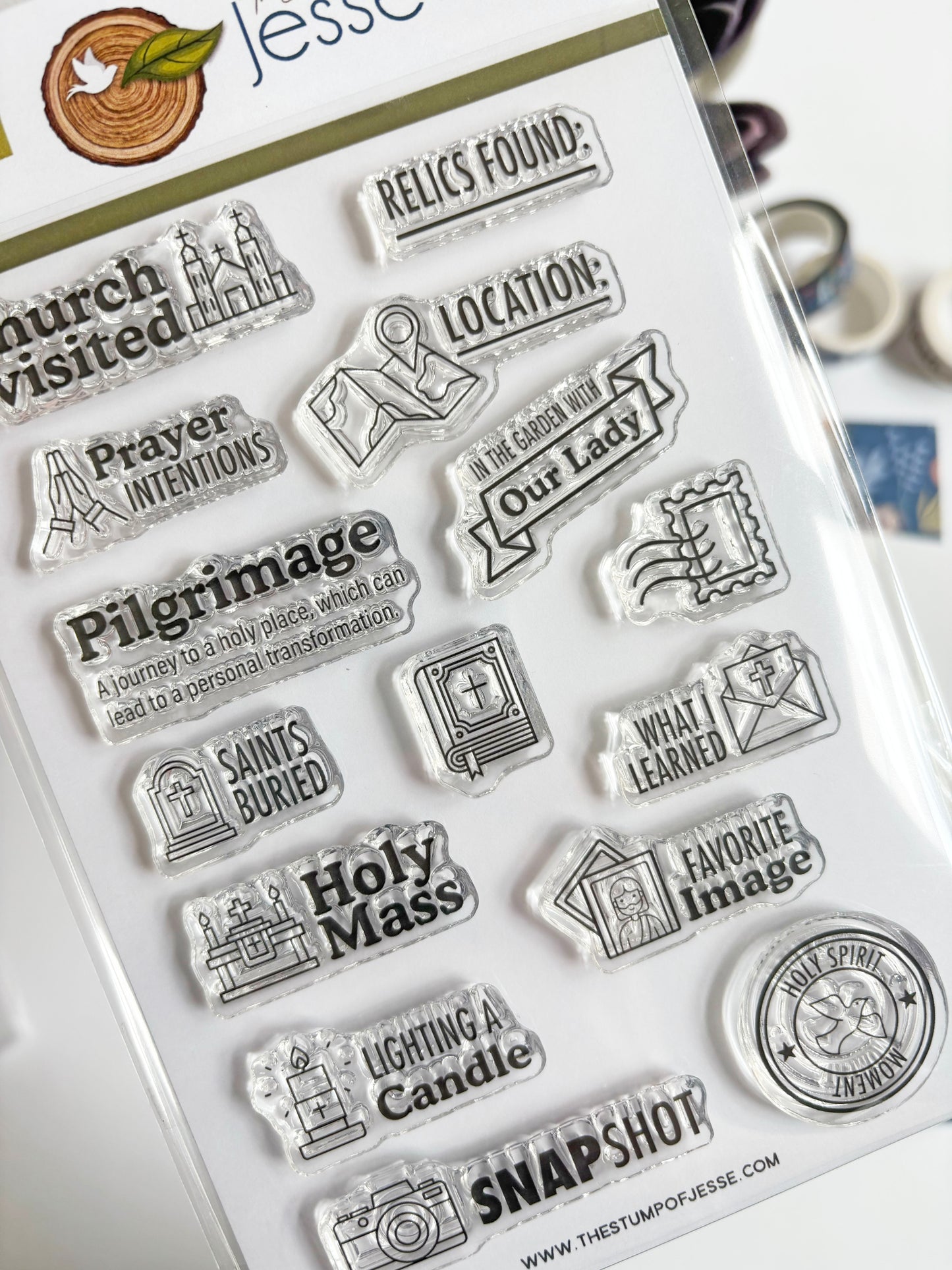 Catholic Pilgrimage Clear Stamp Set
