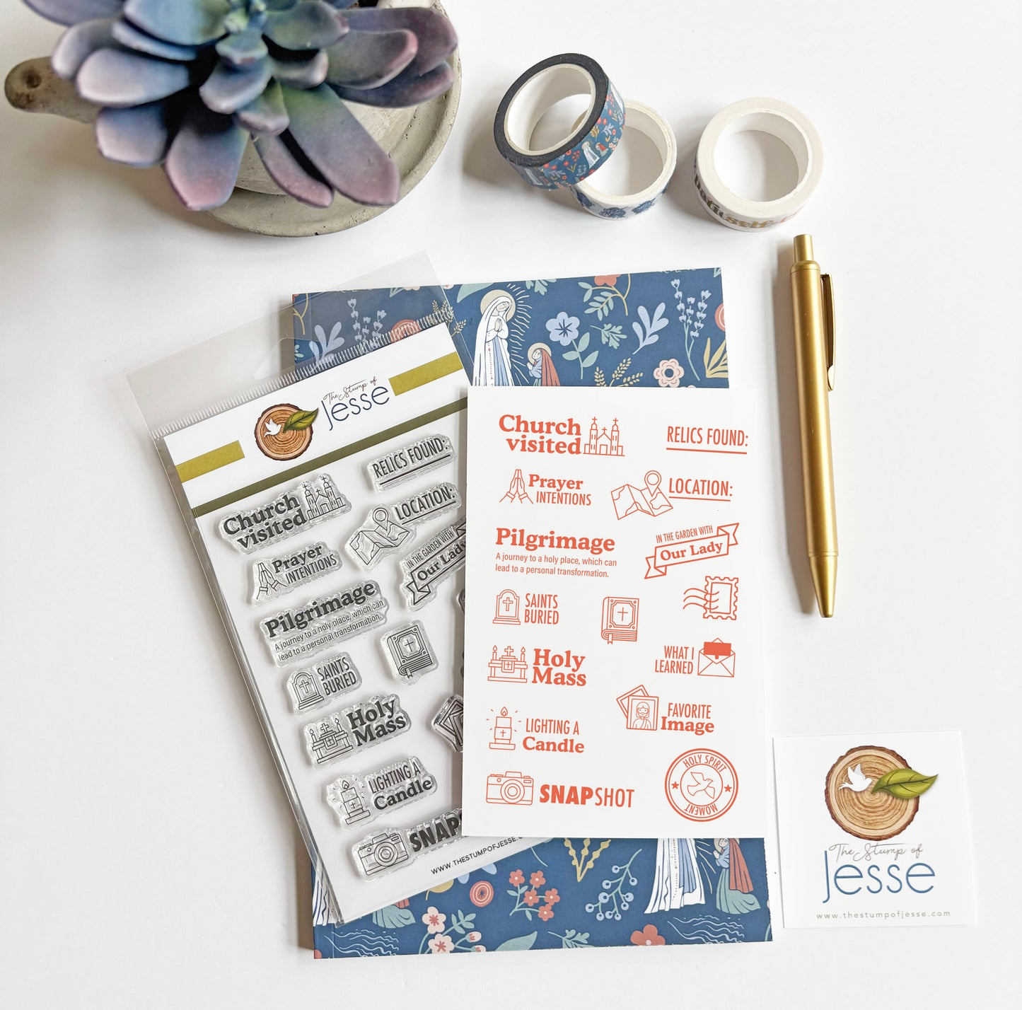 Catholic Pilgrimage Clear Stamp Set