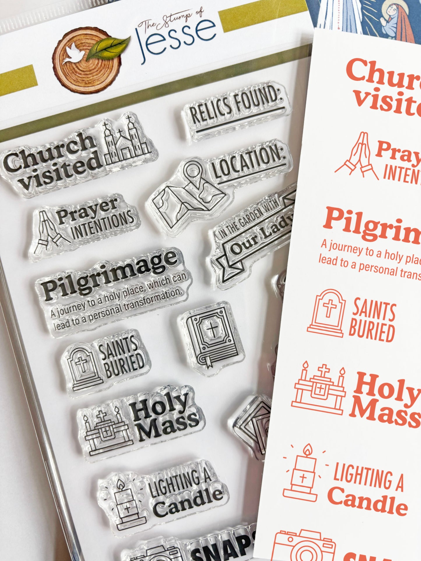 Catholic Pilgrimage Clear Stamp Set