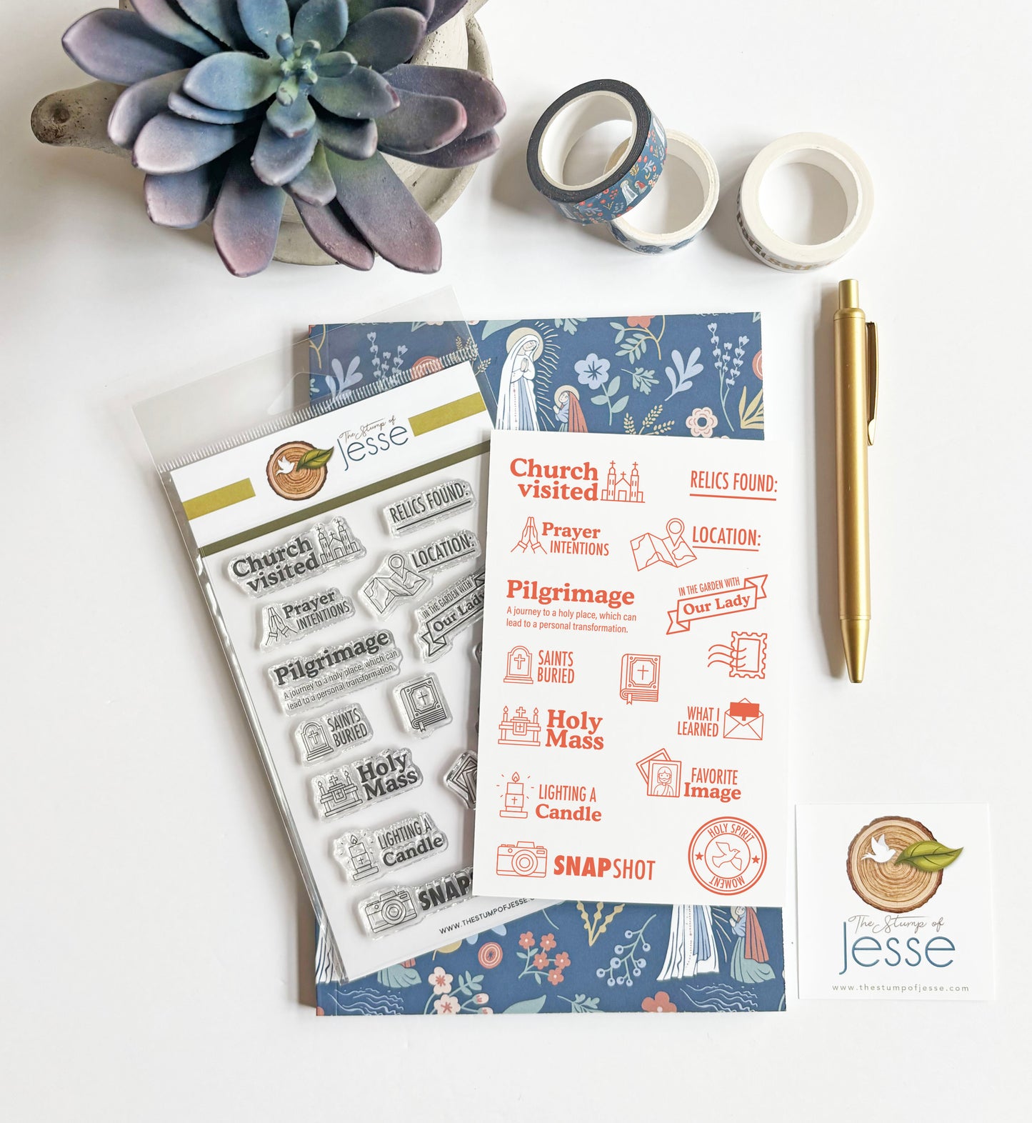Catholic Pilgrimage Clear Stamp Set