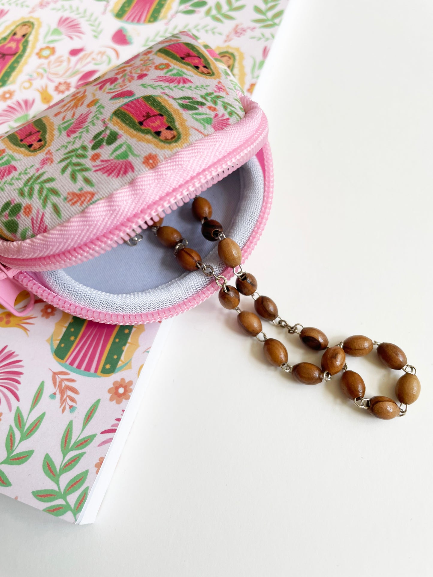 Our Lady of Guadalupe Rosary Pouch
