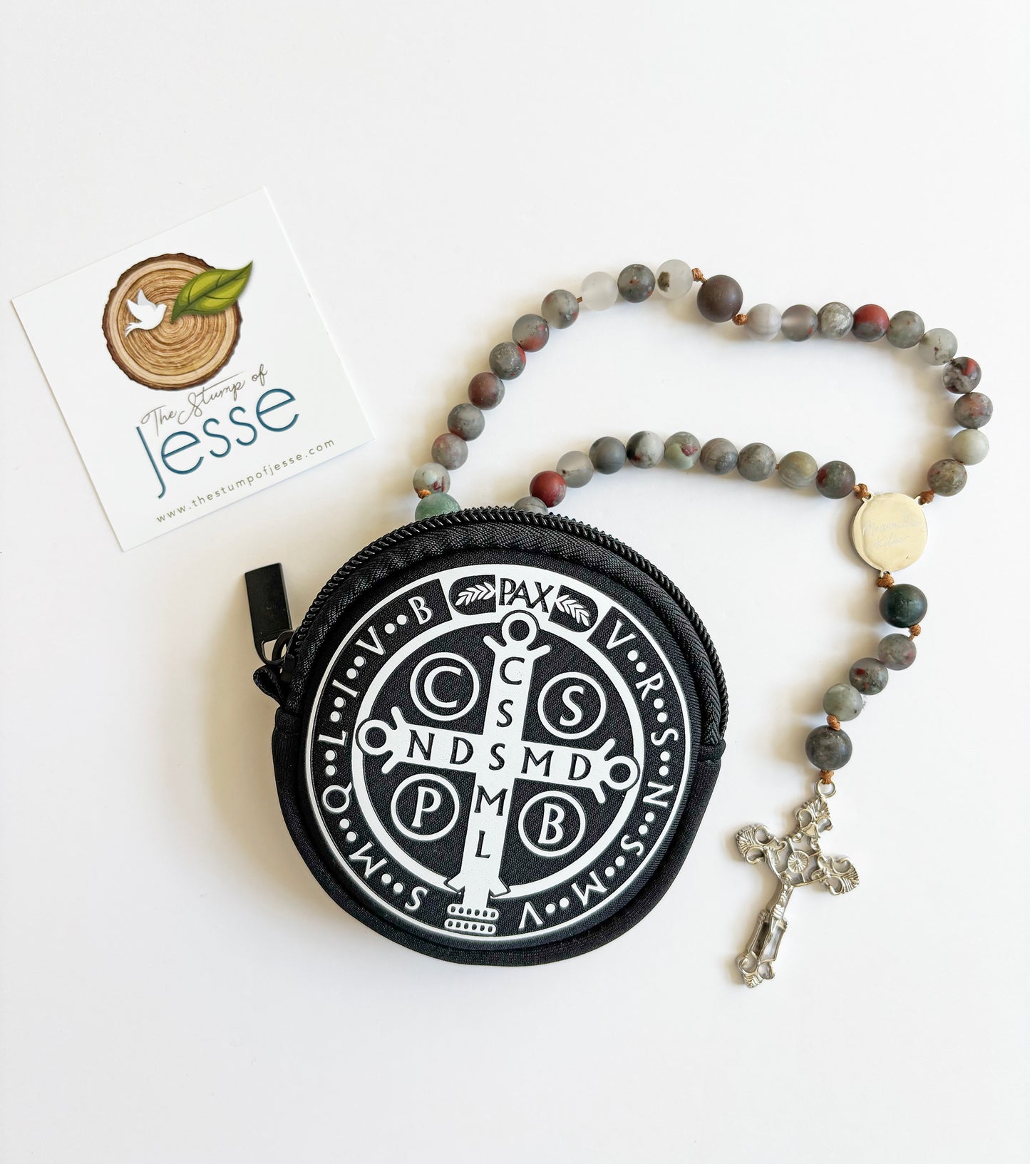 St. Benedict Medal Rosary Pouch