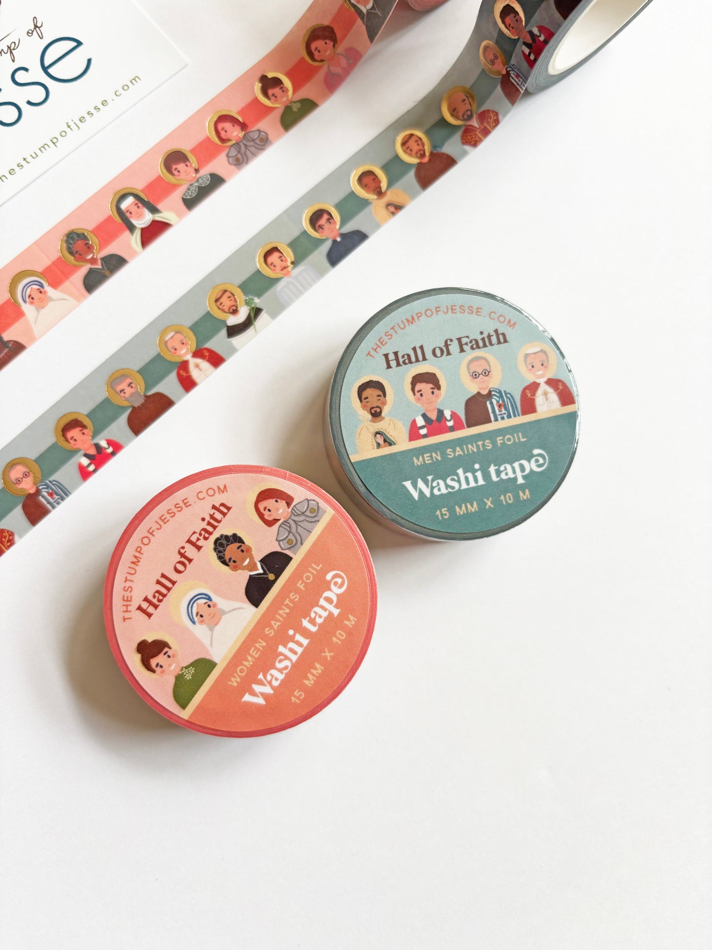 Women Saints | Men Saints  Foil Washi Tape