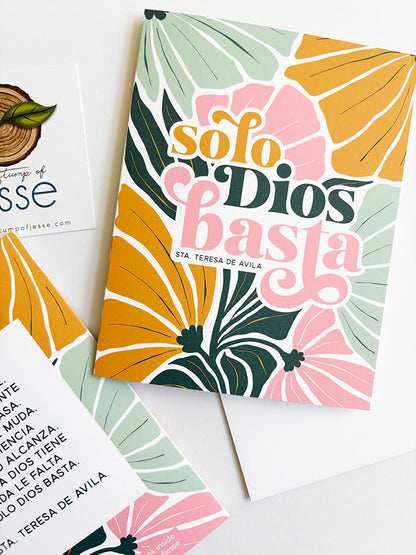 Solo Dios Basta Greeting Card | Sta. Teresa de Avila Catholic greeting card