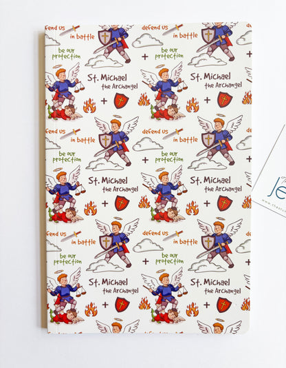St. Michael the Archangel Ruled Notebook
