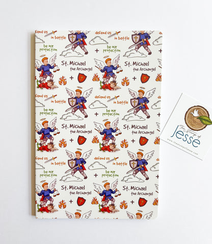 St. Michael the Archangel Ruled Notebook