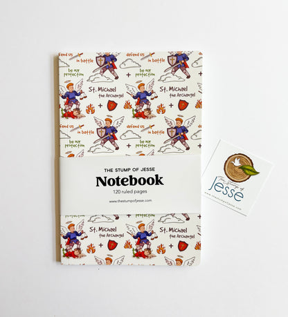 St. Michael the Archangel Ruled Notebook