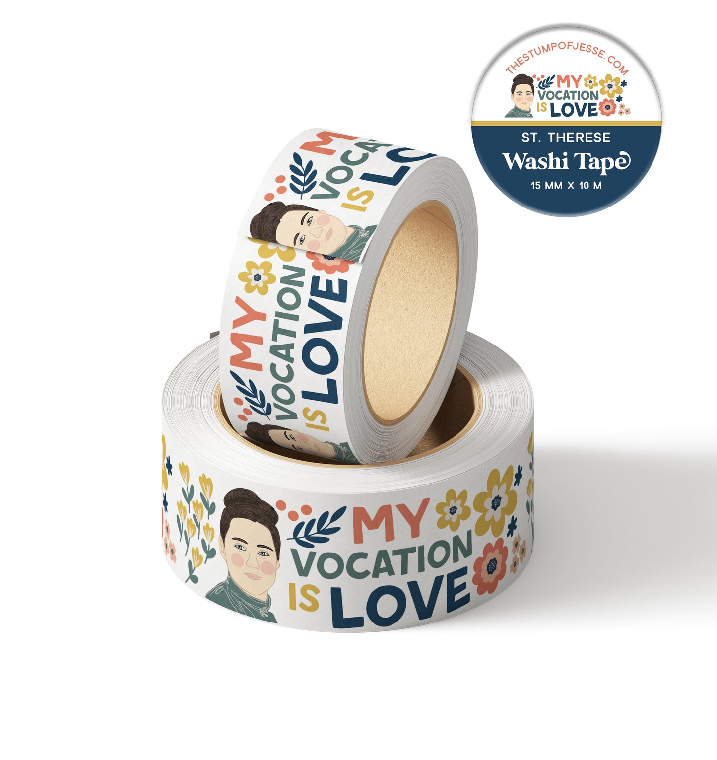 St. Therese of Lisieux Washi Tape | 15mm x 10m 
