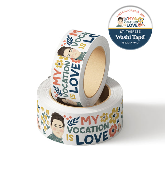 St. Therese of Lisieux Washi Tape | 15mm x 10m 