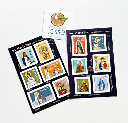 Ave Maria Post Sticker Sheets