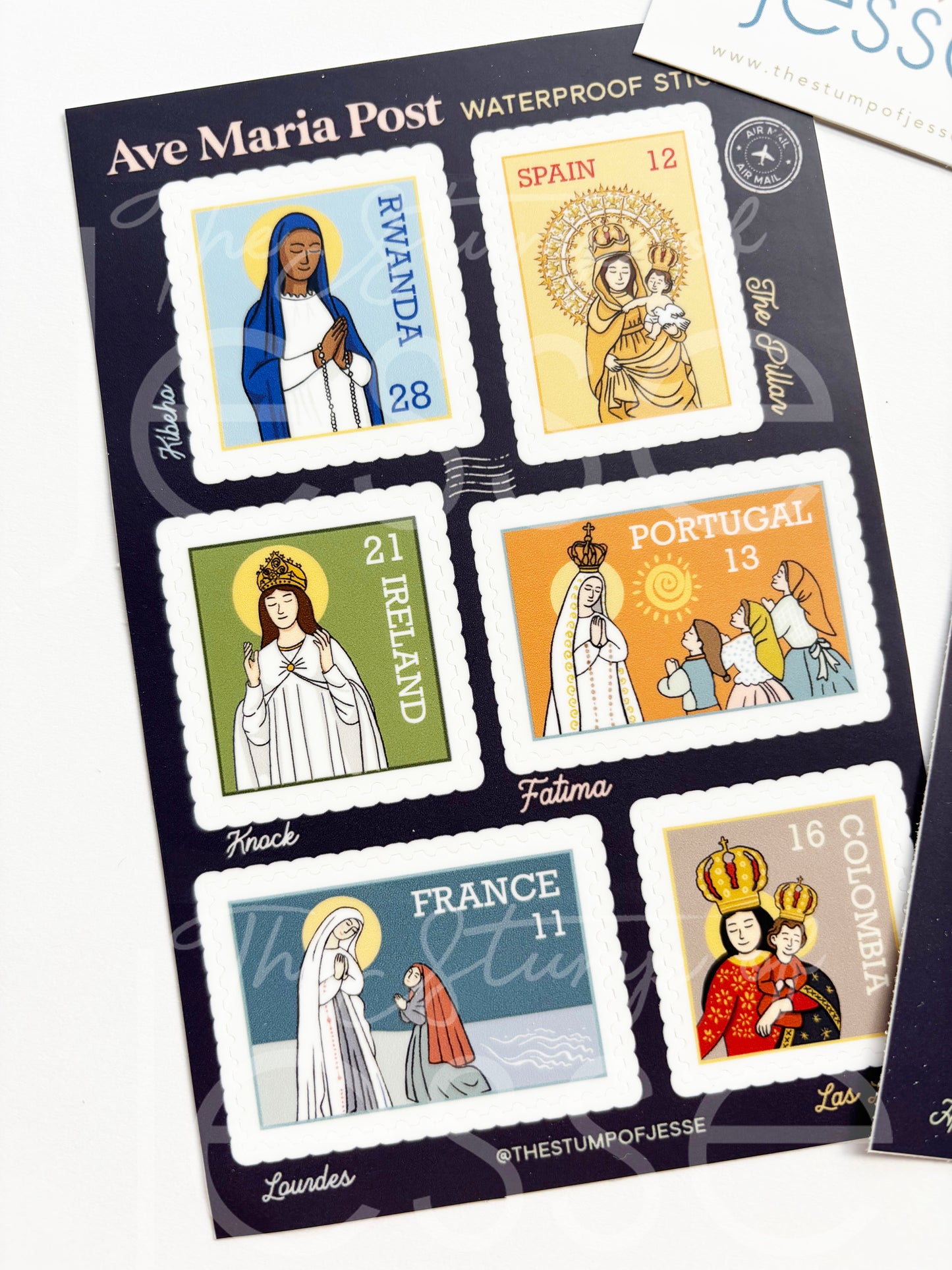 Ave Maria Post Sticker Sheets