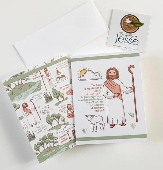 The Good Shepherd Psalm 23 Greeting Card