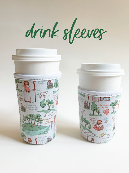 The Good Shepherd Drink Sleeve | Coffee Cozies | Gift for Catholic