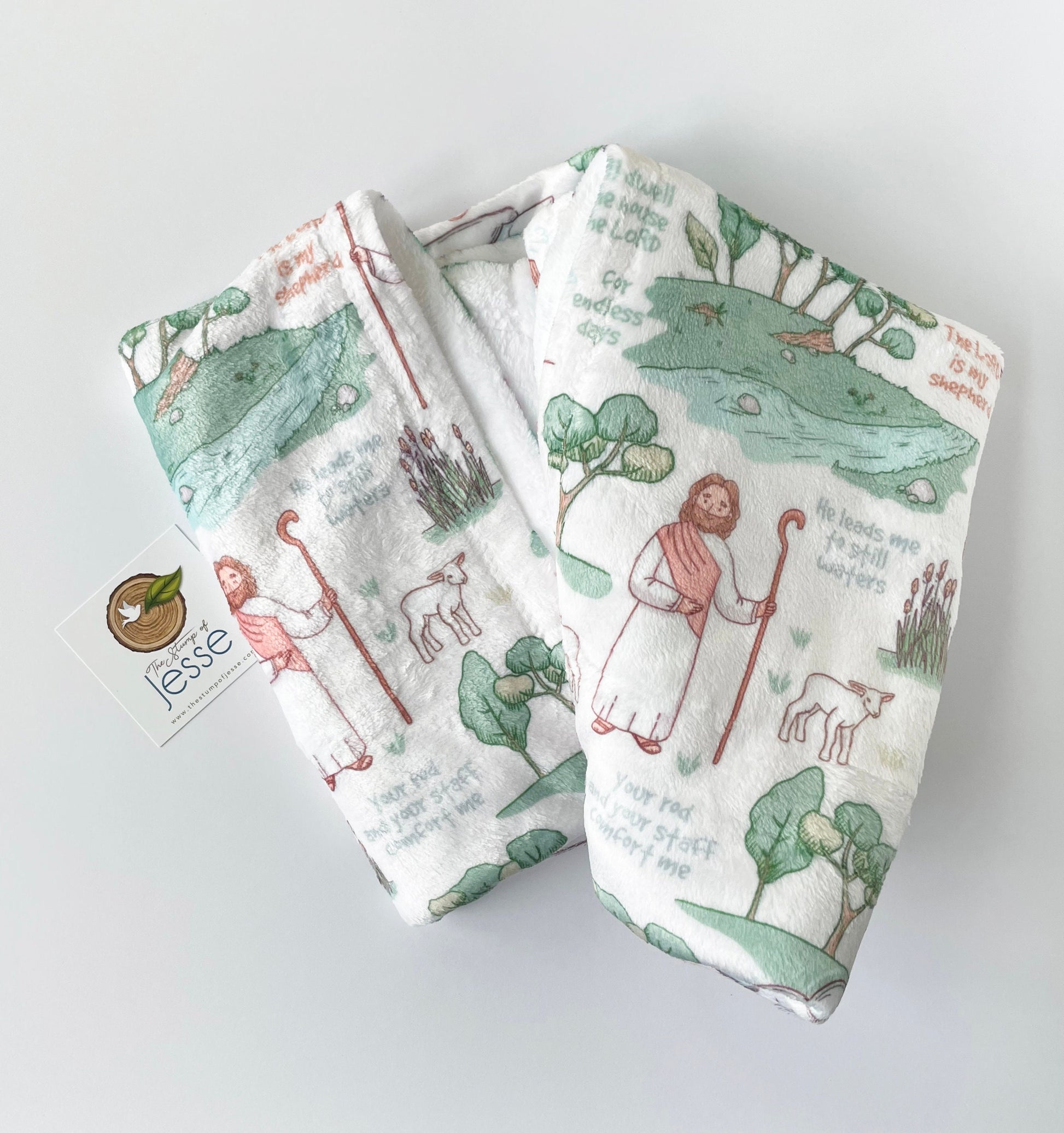 Catholic baby blanket
