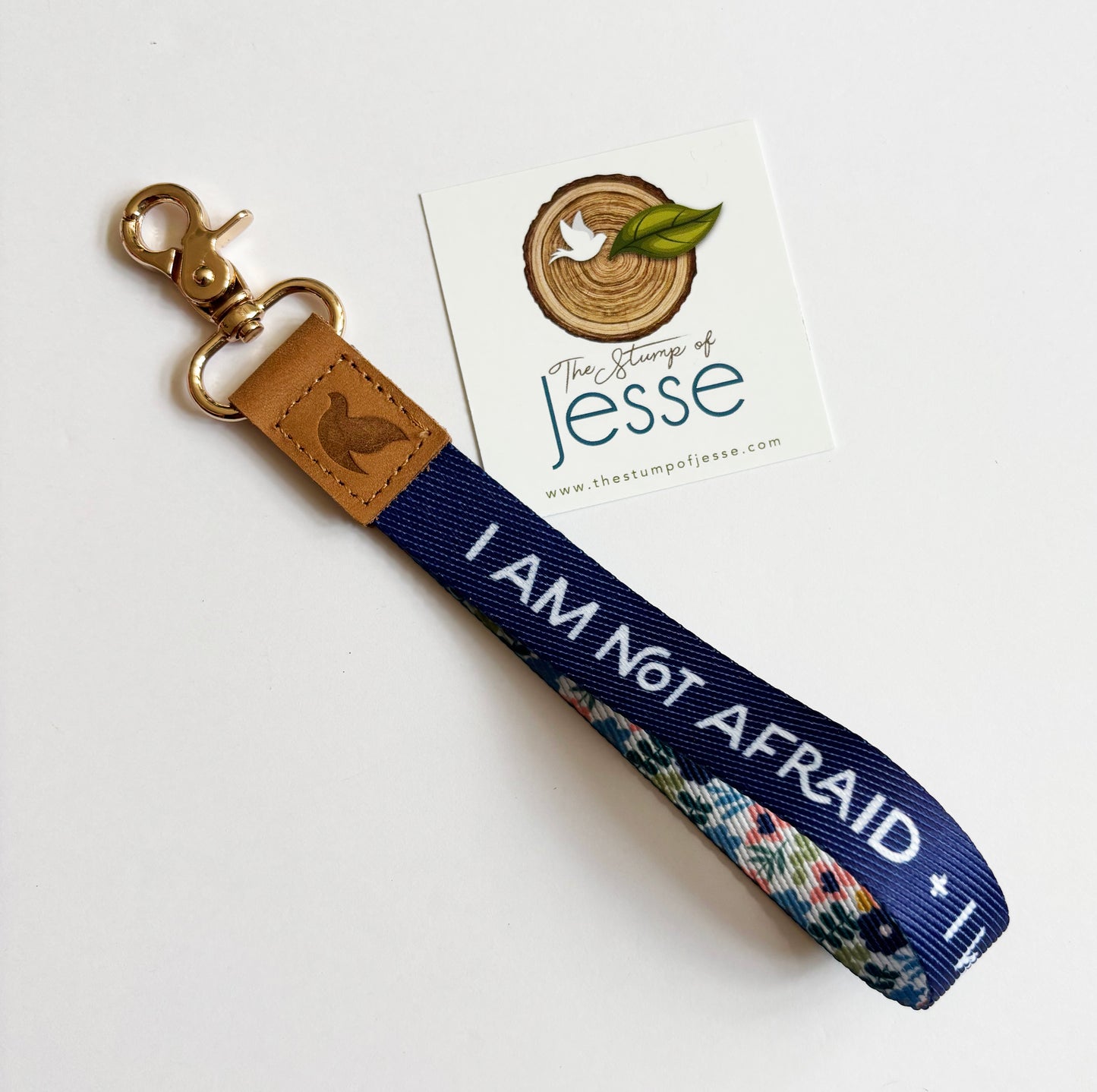 St. Joan of Arc wristlet keychain