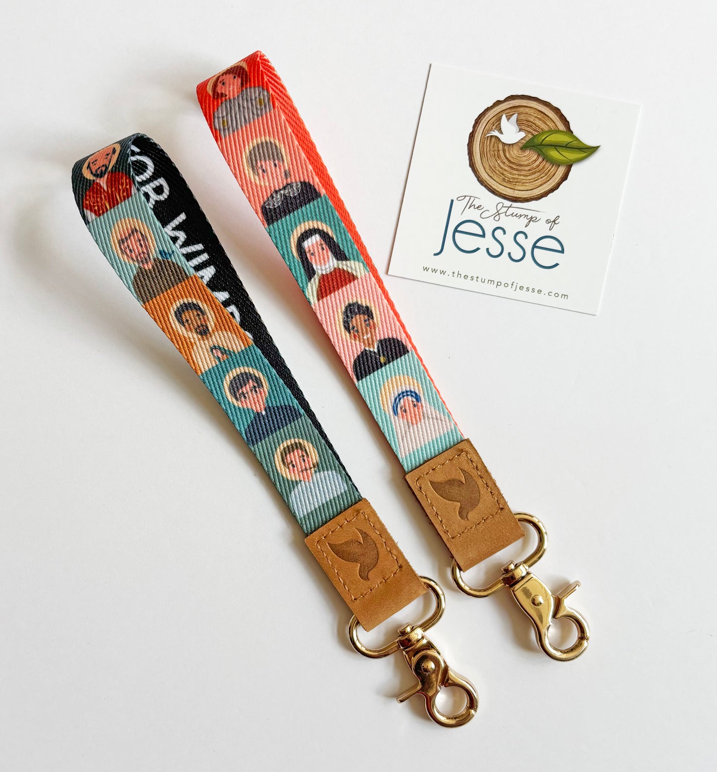 Men and Women Saints wristlets keychains