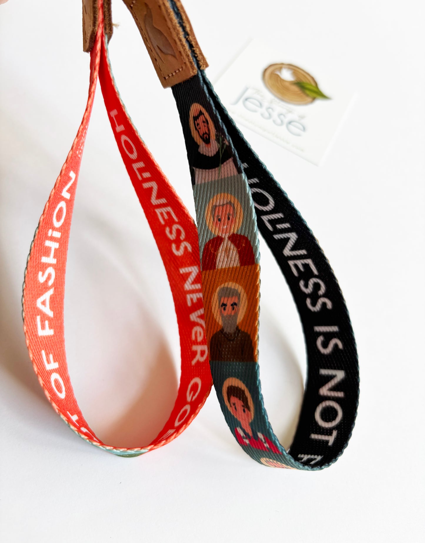 Men and Women Saints wristlets keychains