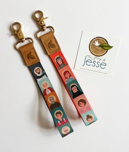 Men and Women Saints wristlets keychains
