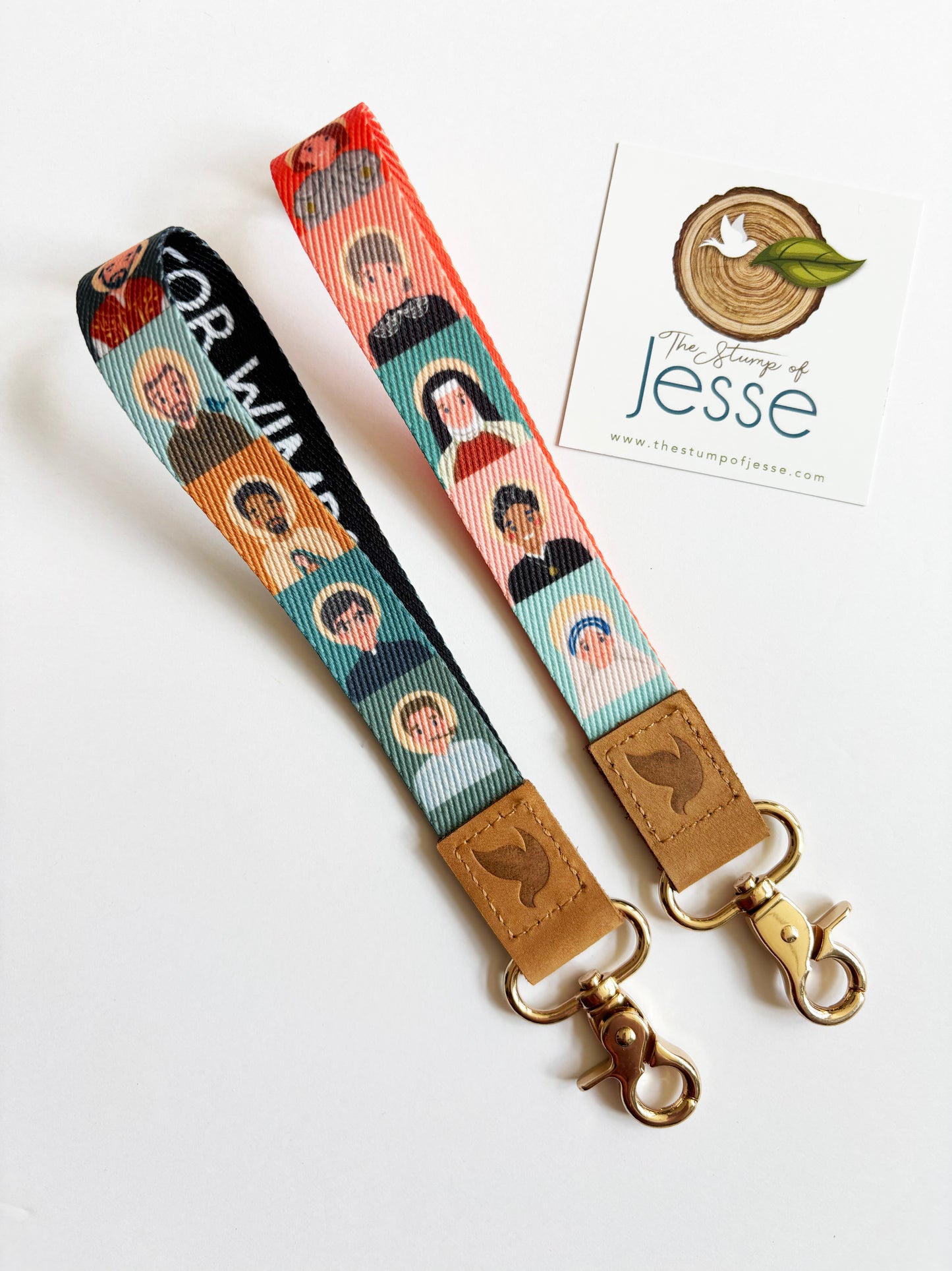 Men and Women Saints wristlets keychains