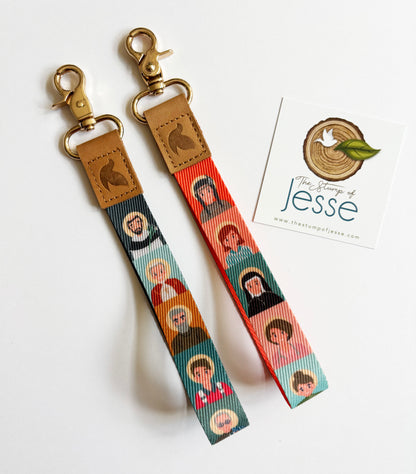 Men and Women Saints wristlets keychains