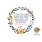 If every tiny flower wanted to be a rose | St. Therese of Lisieux  Waterproof CLEAR Sticker