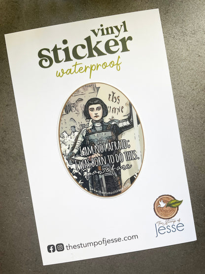 St. Joan of Arc Waterproof Sticker