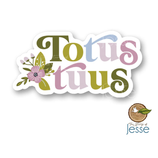 Totus tuus Waterproof Sticker