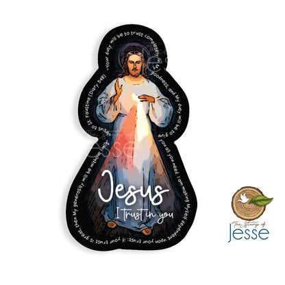 Divine Mercy Jesus Waterproof Sticker | Jesus I trust in You