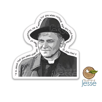 Pope St. John Paul II Waterproof Sticker