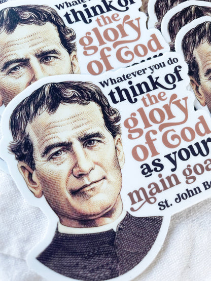 St. John Bosco sticker Waterproof Sticker