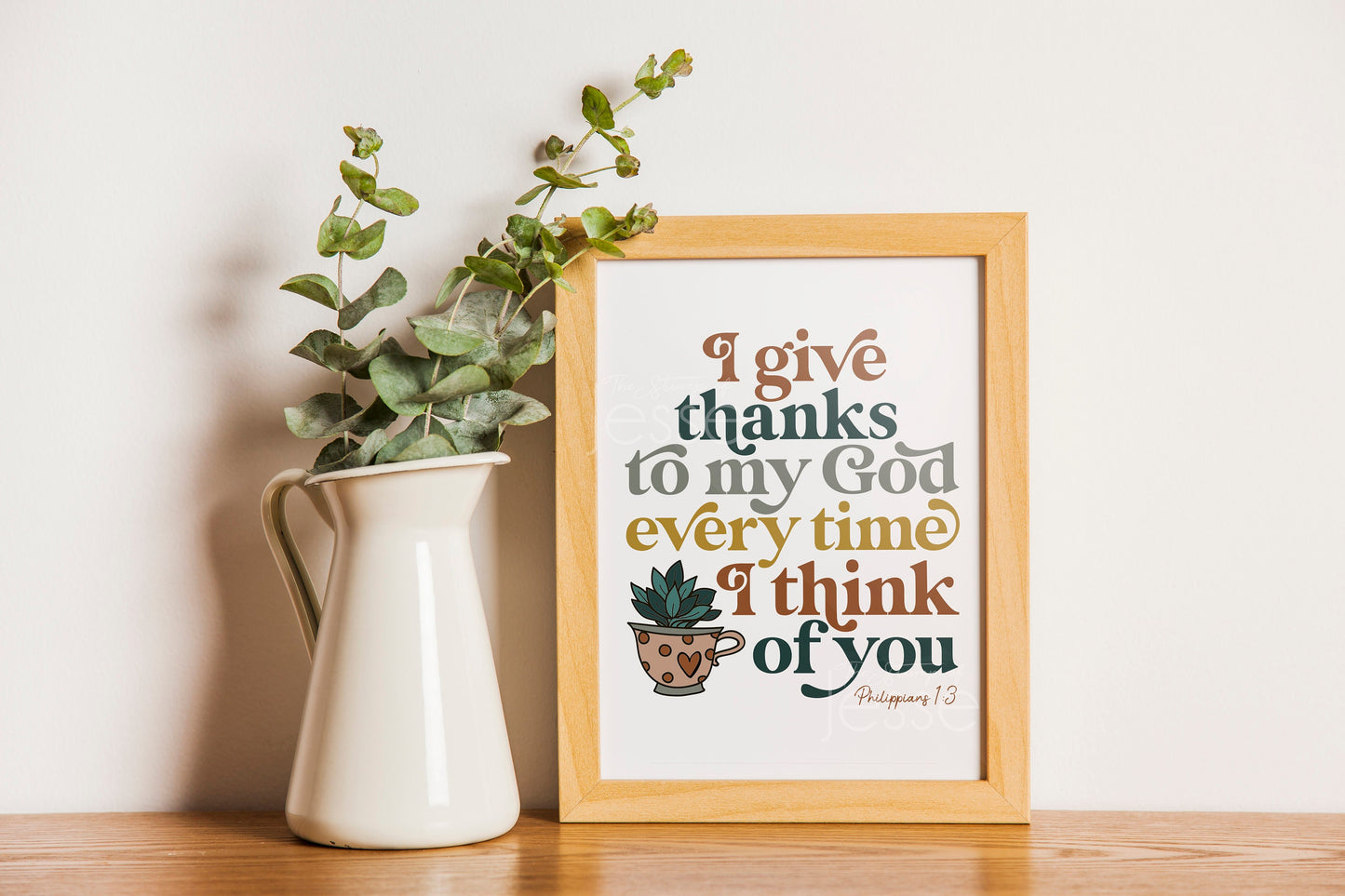 Thank you printable card | digital download | Christian card | Catholic card | Catholic gift | Thanksgiving download | Bible verse