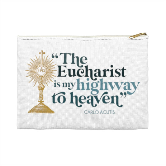 Bl. Carlo Acutis The Eucharist is my highway to heaven Accessory Pouch