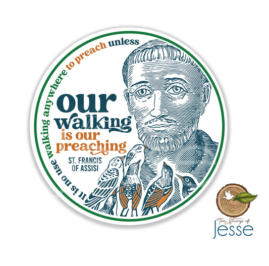 St. Francis of Assisi Waterproof Sticker