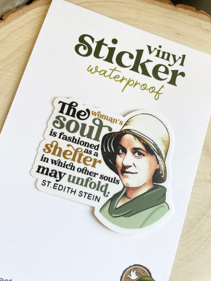 St. Edith Stein Waterproof Sticker | St. Benedicta of the Cross
