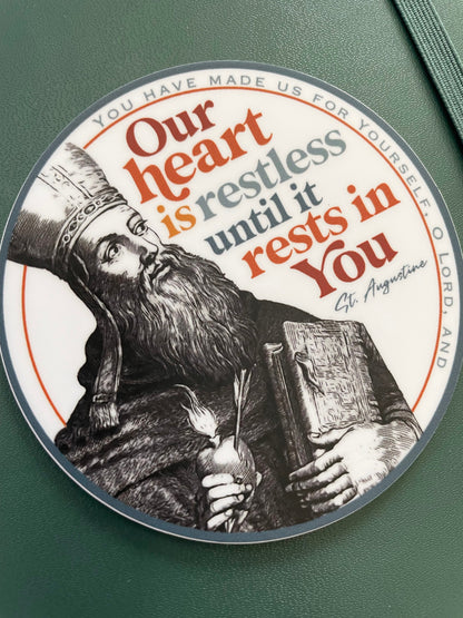 St. Augustine Waterproof Sticker