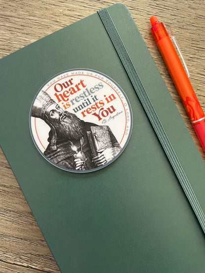 St. Augustine Waterproof Sticker