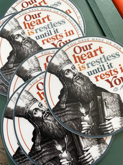 St. Augustine Waterproof Sticker