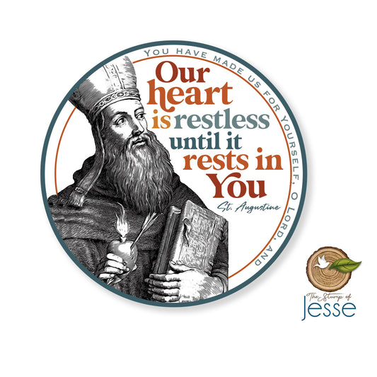 St. Augustine Waterproof Sticker