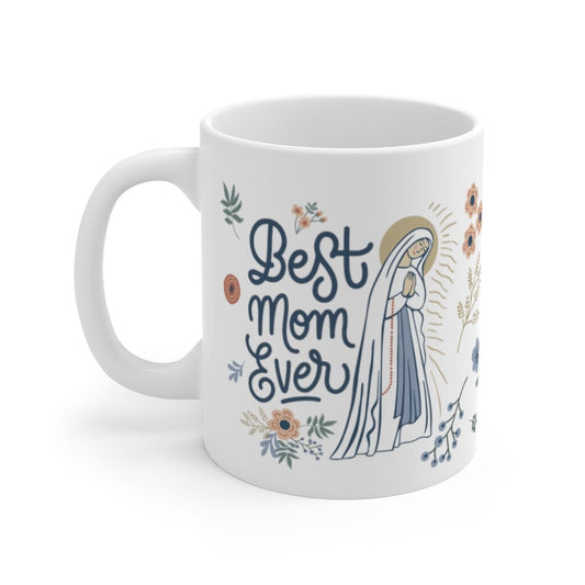 Our Lady of Lourdes Mug | Virgin Mary Mug | Catholic gift | Gift for mom | Virgen de Lourdes | Our Lady coffee mug | Best Mom Ever