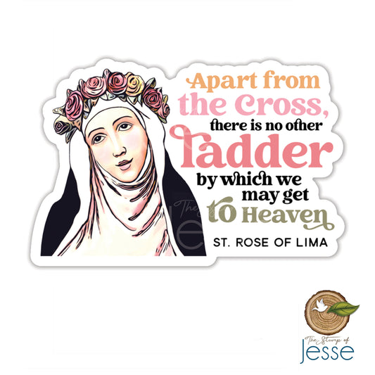 St. Rose of Lima Waterproof Sticker