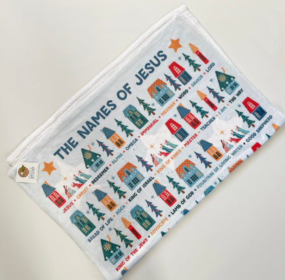 The Names of Jesus Velveteen Plush Blanket