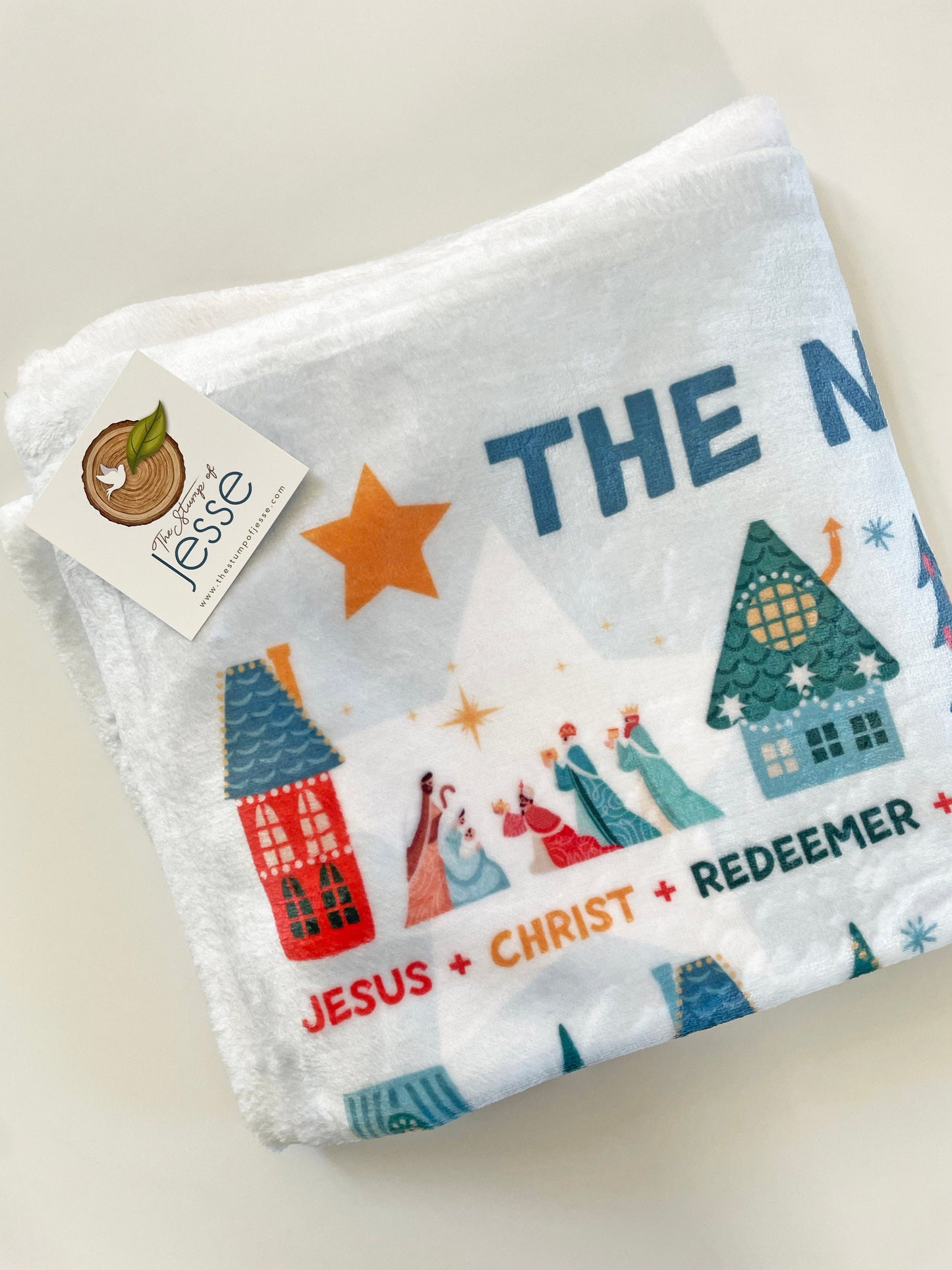 The Names of Jesus Velveteen Plush Blanket