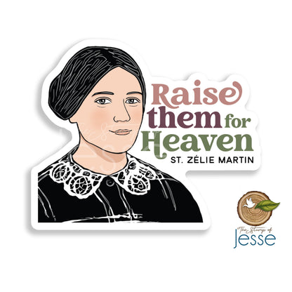St. Zelie Martin Waterproof Sticker