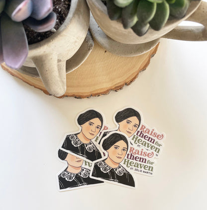 St. Zelie Martin Waterproof Sticker