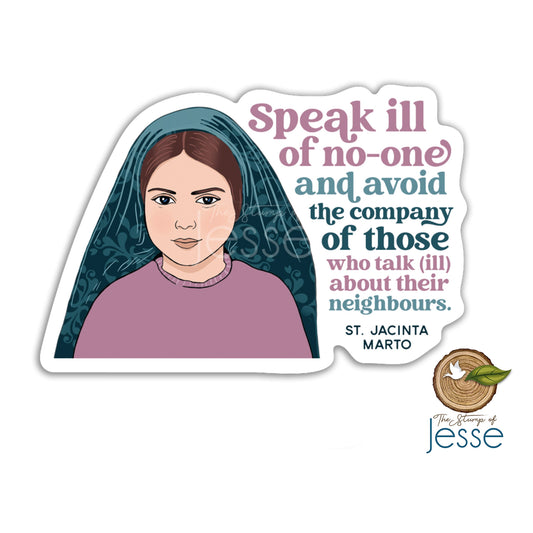 St. Jacinta Marto Waterproof Sticker