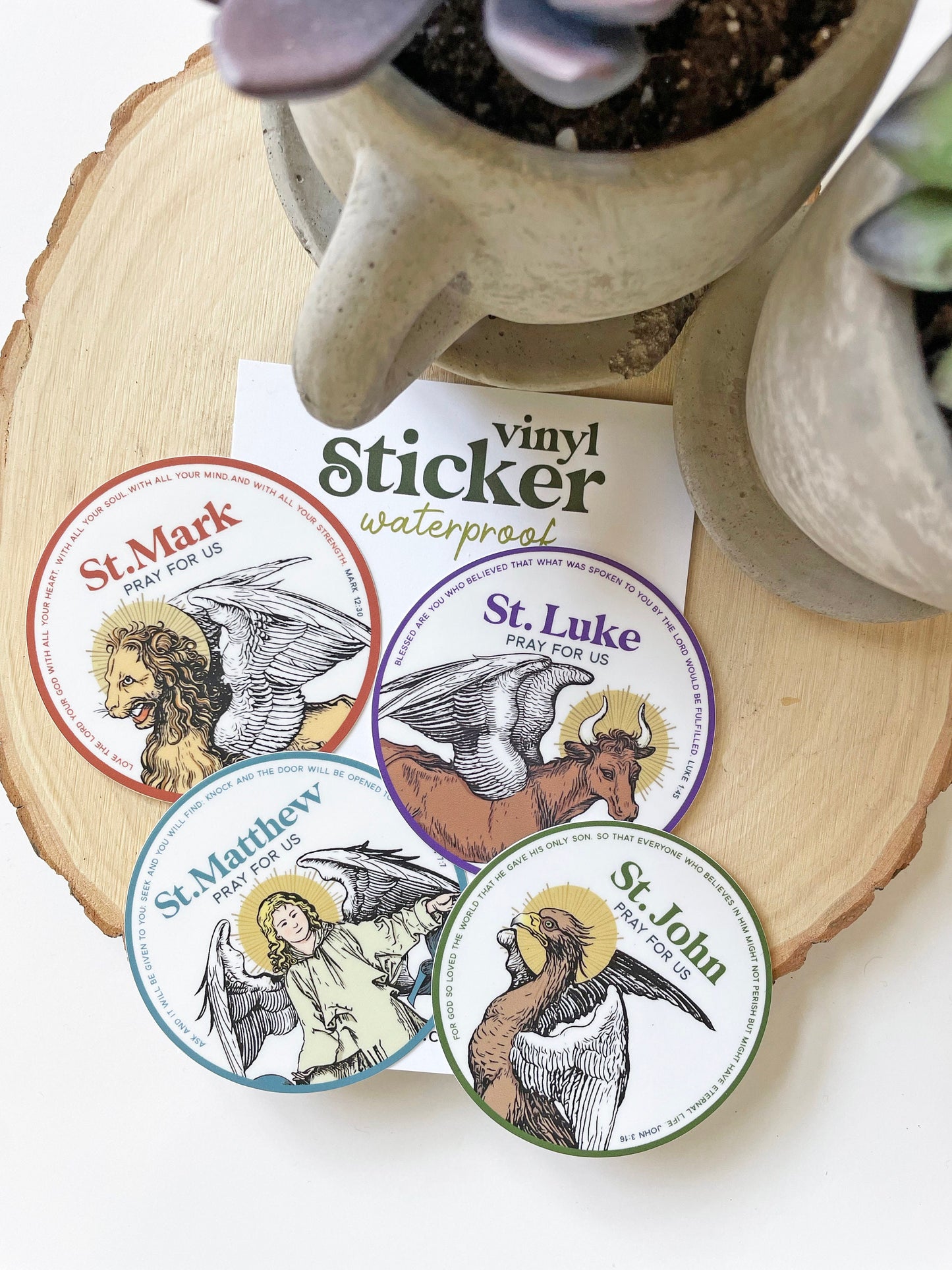 St. John Apostle & Evangelist Symbol Waterproof Sticker