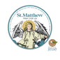 St. Matthew Apostle and Evangelist Symbol Waterproof Sticker