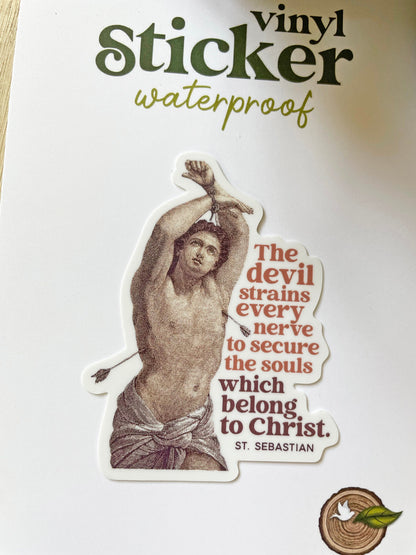 St. Sebastian Waterproof Sticker