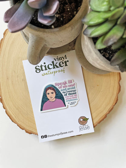 St. Jacinta Marto Waterproof Sticker